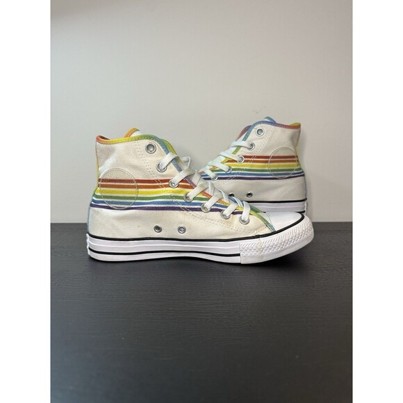 Converse All Star Chuck Taylor High Top Men’s 6 Women’s 8 Rainbow Pride #1075 - Picture 1 of 16